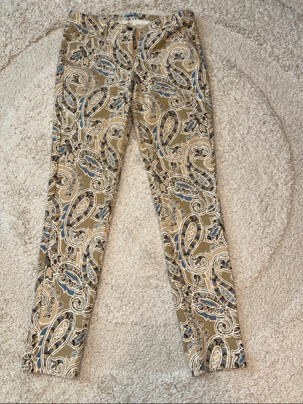 J McLaughlin Paisley Print Jeans - Size 8